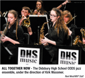 The Didsbury High School Odds jazz ensemble under the direction of Kirk Wassmer.
